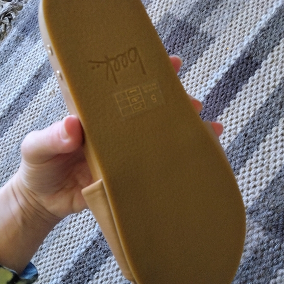 BEEK Gallito Slides Leather Slide Sandals Honey Size 5 - Picture 6 of 6